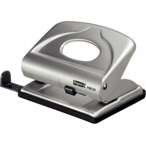Dziurkacz mały metalowy FMC20 RAPID srebrny 20 kartek 21835402 Dziurkacz mały metalowy FMC20 RAPID srebrny 20 kartek 21835402