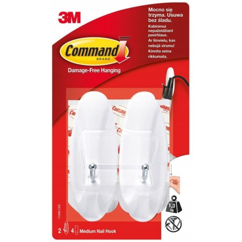 Haki COMMAND 17068PL z metalowym uchwytem średni 2szt.UU001578184 Haki COMMAND 17068PL z metalowym uchwytem średni 2szt.UU001578184