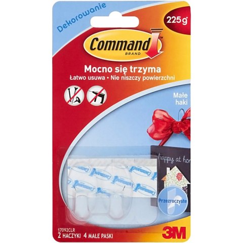 Haki COMMAND 17092CLR PL wielokrotnego użyt. małe 2szt.UU001535507 przez. Haki COMMAND 17092CLR PL wielokrotnego użyt. małe 2szt.UU001535507 przez.