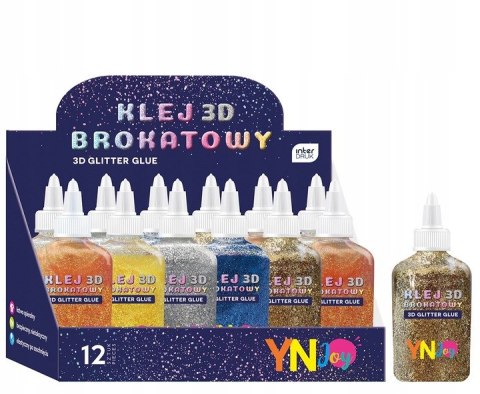 Klej brokatowy 3D 40g YNJ Klej brokatowy 3D 40g YNJ
