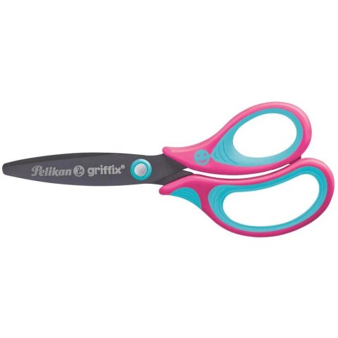 Nożyczki Griffix ergonomiczne 14cm zaokrąglone różowe 819114 PELIKAN Nożyczki Griffix ergonomiczne 14cm zaokrąglone różowe 819114 PELIKAN