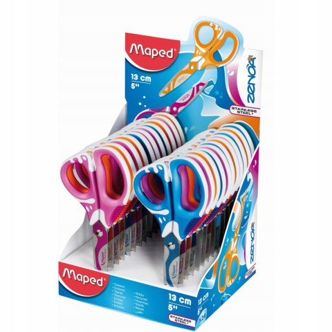 Nożyczki szkolne ZENOA FIT asymetryczne 13cm MAPED 670112 Nożyczki szkolne ZENOA FIT asymetryczne 13cm MAPED 670112