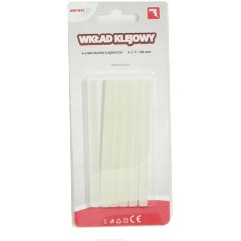 Wkład klejowy do pistoletu WK7-1 Q7mmx100mm (6szt) Wkład klejowy do pistoletu WK7-1 Q7mmx100mm (6szt)