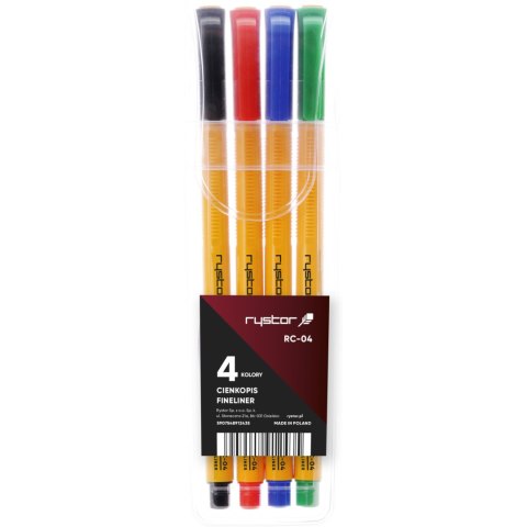 Cienkopis RYSTOR RC-04 etui 4szt. 403-220 Cienkopis RYSTOR RC-04 etui 4szt. 403-220