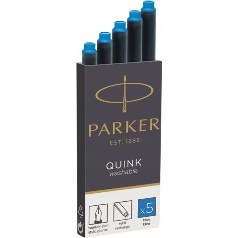 Naboje PARKER (5sztuk) niebieskie zmywalne 1950383 Naboje PARKER (5sztuk) niebieskie zmywalne 1950383