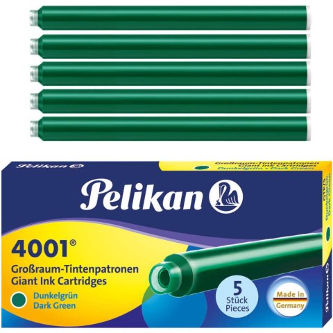 Naboje długie ciemnozielone (5) GTP/5 PELIKAN 300070 Naboje długie ciemnozielone (5) GTP/5 PELIKAN 300070