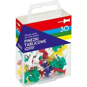 Pinezka tablicowa 30szt GRAND 110-1419 Pinezka tablicowa 30szt GRAND 110-1419