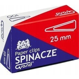 Spinacz T-25 mm GRAND trójkątny 10op x 100sztuk 110-1385 Spinacz T-25 mm GRAND trójkątny 10op x 100sztuk 110-1385