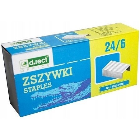 Zszywki D.RECT 24/6 (1000) 360021 LEVIATAN Zszywki D.RECT 24/6 (1000) 360021 LEVIATAN