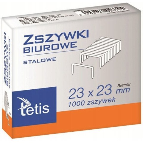 Zszywki biurowe hd 23/23 1000szt. GZ103-A TETIS Zszywki biurowe hd 23/23 1000szt. GZ103-A TETIS