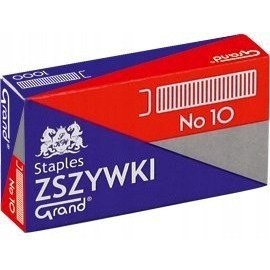Zszywki nr 10 GRAND 10 paczek x 1000sztuk 110-1389 Zszywki nr 10 GRAND 10 paczek x 1000sztuk 110-1389