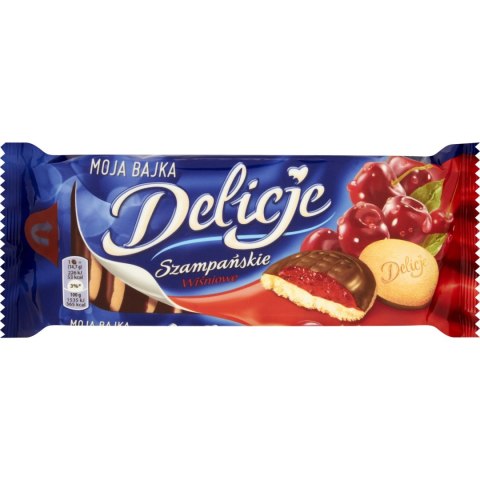 Ciastka DELICJE Szampańskie 147g wiśnia Ciastka DELICJE Szampańskie 147g wiśnia