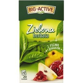 Herbata BIG-ACTIVE zielona (20 torebek) PIGWA-GRANAT Herbata BIG-ACTIVE zielona (20 torebek) PIGWA-GRANAT