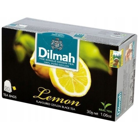 Herbata DILMAH (20 torebek) czarna z aromatem Cytryna Herbata DILMAH (20 torebek) czarna z aromatem Cytryna