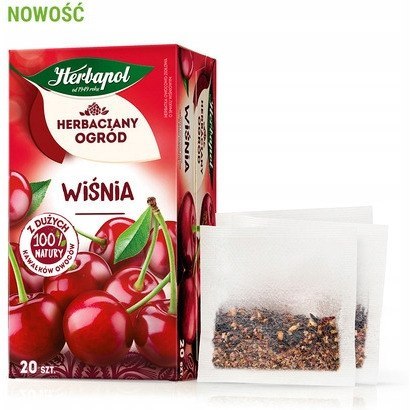 Herbata HERBAPOL owocowo-ziołowa (20 tb) Wiśnia HERBACIANY OGRÓD Herbata HERBAPOL owocowo-ziołowa (20 tb) Wiśnia HERBACIANY OGRÓD
