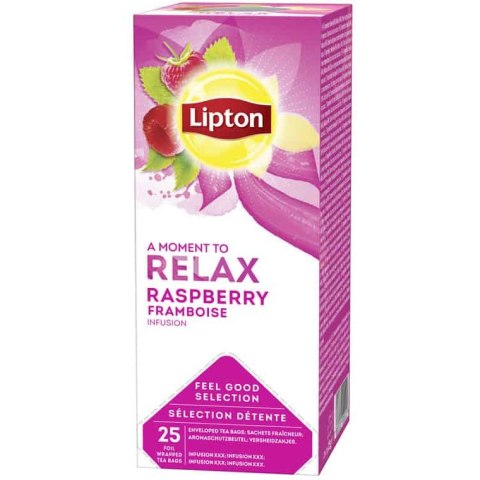 Herbata LIPTON RELAX (25 kopert *2,5g) 62,5g owocowa - Malina Herbata LIPTON RELAX (25 kopert *2,5g) 62,5g owocowa - Malina