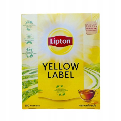 Herbata LIPTON YELLOW LABEL 100 torebek 2g Herbata LIPTON YELLOW LABEL 100 torebek 2g