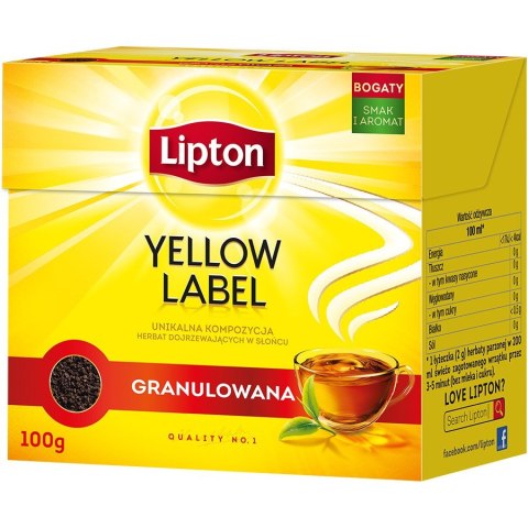 Herbata LIPTON YELLOW LABEL GRANULOWANA 100g Herbata LIPTON YELLOW LABEL GRANULOWANA 100g