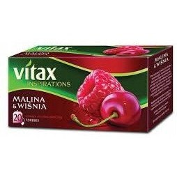 Herbata VITAX INSPIRATIONS (20 torebek) 40g Malina & Wiśnia Herbata VITAX INSPIRATIONS (20 torebek) 40g Malina & Wiśnia