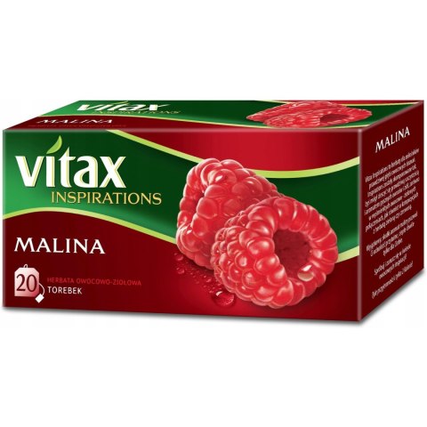 Herbata VITAX INSPIRATIONS (20 torebek) 40g Malina zawieszka Herbata VITAX INSPIRATIONS (20 torebek) 40g Malina zawieszka
