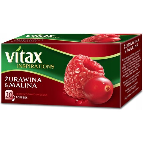 Herbata VITAX INSPIRATIONS (20 torebek*2g) Żurawina i Malina zawieszka Herbata VITAX INSPIRATIONS (20 torebek*2g) Żurawina i Malina zawieszka