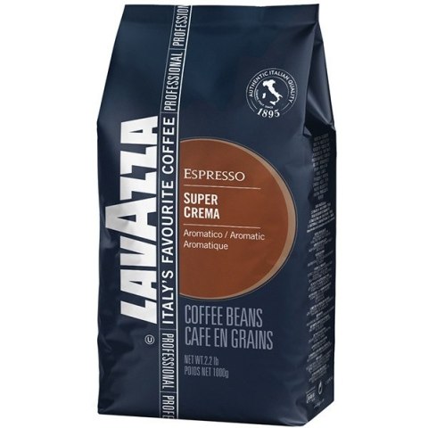 Kawa LAVAZZA SUPER CREMA ziarno 1kg Kawa LAVAZZA SUPER CREMA ziarno 1kg
