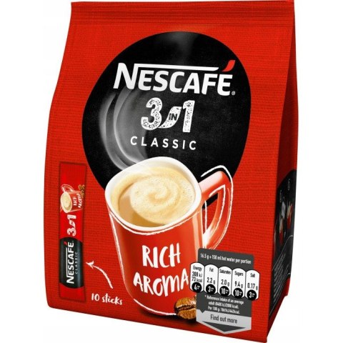 Kawa rozpuszczalna NESCAFE 3in1 CLASSIC Bag (10x16,5g) Kawa rozpuszczalna NESCAFE 3in1 CLASSIC Bag (10x16,5g)