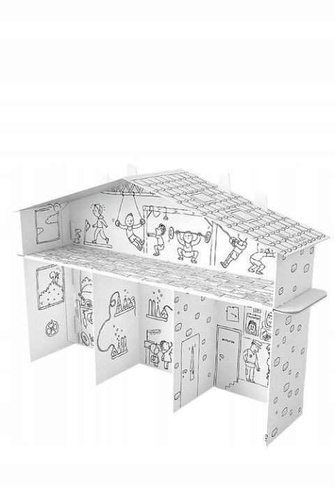 Kolorowanka składana 3D XXL Domek tylko dla chłopaków PD-000203 MONUMI Kolorowanka składana 3D XXL Domek tylko dla chłopaków PD-000203 MONUMI