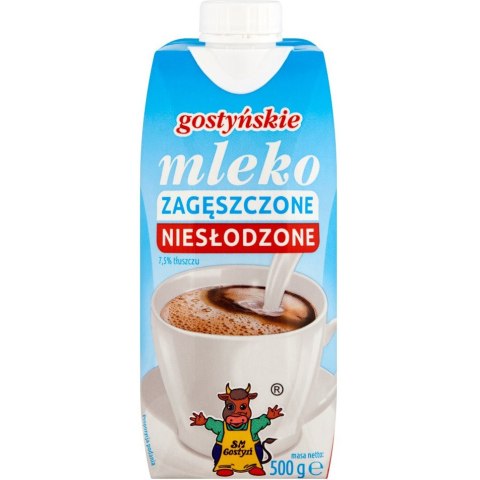 Mleko GOSTYŃ zagęszczone niesłodzone 500g Mleko GOSTYŃ zagęszczone niesłodzone 500g