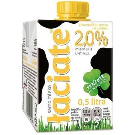 Mleko ŁACIATE UHT 2% 0.5L Mleko ŁACIATE UHT 2% 0.5L