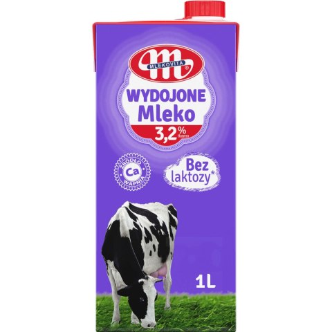 Mleko MLEKOVITA WYDOJONE UHT bez laktozy 3,2% 1L Mleko MLEKOVITA WYDOJONE UHT bez laktozy 3,2% 1L