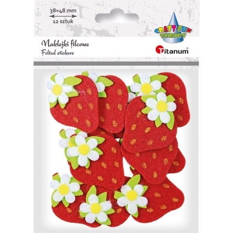 Naklejka Craft-Fun Series TRUSKAWKI filcowa 395984 TITANUM Naklejka Craft-Fun Series TRUSKAWKI filcowa 395984 TITANUM
