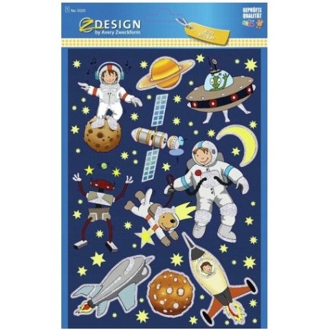 Naklejki duże dla dzieci KOSMOS 53251 Z-DESIGN AVERY ZWECKFORM Naklejki duże dla dzieci KOSMOS 53251 Z-DESIGN AVERY ZWECKFORM