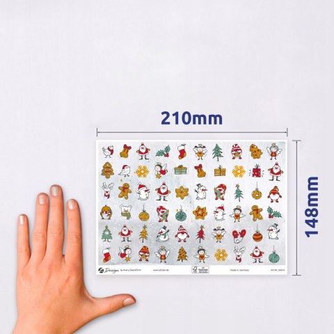 Naklejki papierowe ze złotymi tłoczeniami A5 - mini motywy świąteczne Z-Design 54614 AVERY ZWECKFORM Naklejki papierowe ze złotymi tłoczeniami A5 - mini motywy świąteczne Z-Design 54614 AVERY ZWECKFORM