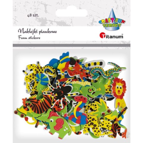 Naklejki piankowe ZWIERZĘTA (48 szt.) 461712 TITANUM Naklejki piankowe ZWIERZĘTA (48 szt.) 461712 TITANUM