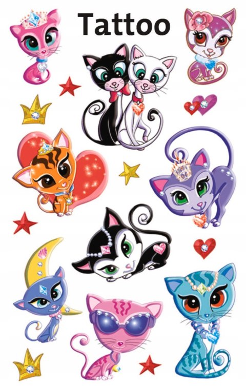 Naklejki tatuaże dla dzieci KOTY 56675 Z-DESIGN KIDS TATTOO AVERY ZWECKFORM Naklejki tatuaże dla dzieci KOTY 56675 Z-DESIGN KIDS TATTOO AVERY ZWECKFORM