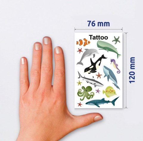 Naklejki tatuaże dla dzieci MORSKIE ZWIERZĘTA 56765 Z-DESIGN KIDS TATTOO AVERY ZWECKFORM Naklejki tatuaże dla dzieci MORSKIE ZWIERZĘTA 56765 Z-DESIGN KIDS TATTOO AVERY ZWECKFORM