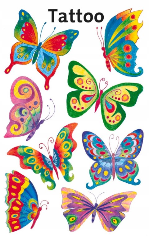 Naklejki tatuaże dla dzieci MOTYLE 56742 Z-DESIGN KIDS TATTOO AVERY ZWECKFORM Naklejki tatuaże dla dzieci MOTYLE 56742 Z-DESIGN KIDS TATTOO AVERY ZWECKFORM