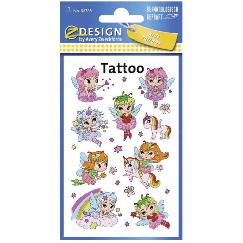 Naklejki tatuaże dla dzieci Wróżki 56768 Z-DESIGN KIDS TATTOO AVERY ZWECKFORM Naklejki tatuaże dla dzieci Wróżki 56768 Z-DESIGN KIDS TATTOO AVERY ZWECKFORM