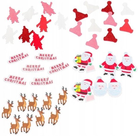 Naklejki z pianki MERRY CHRISTMAS 120szt. PVX26 BREWIS Naklejki z pianki MERRY CHRISTMAS 120szt. PVX26 BREWIS