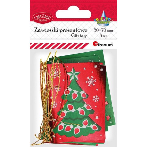 Zawieszki prezentowe 50x70mm 8szt. 506567 TITANUM Zawieszki prezentowe 50x70mm 8szt. 506567 TITANUM