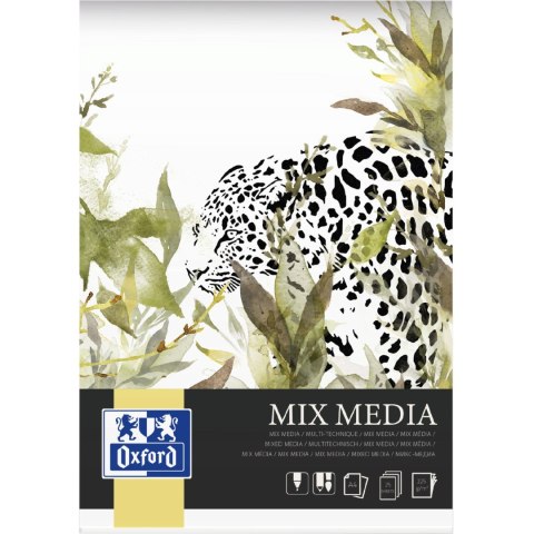 Blok artystyczny mix media A4 25k 225g 400166123 OXFORD Blok artystyczny mix media A4 25k 225g 400166123 OXFORD