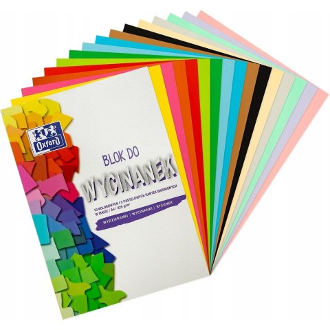 Blok wycinanek A4 15k kolorowy 400166084 OXFORD Blok wycinanek A4 15k kolorowy 400166084 OXFORD