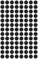Etykieta kółka Q8mm czarne 3009 416szt AVERY ZWECKFORM