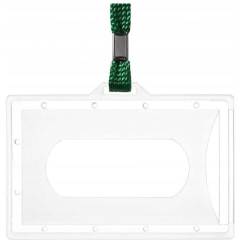 Identyfikator Holder z taśmą zieloną 601285 ARGO Identyfikator Holder z taśmą zieloną 601285 ARGO