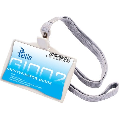 Identyfikator na smyczy 85mm x 35mm GI002 TETIS Identyfikator na smyczy 85mm x 35mm GI002 TETIS