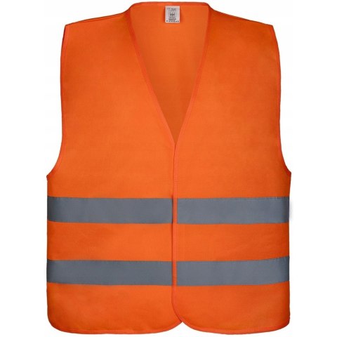 Kamizelka ostrzegawcza pomarańczowa r.XL (52x64cm) BULK Kamizelka ostrzegawcza pomarańczowa r.XL (52x64cm) BULK