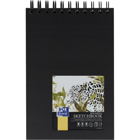Szkicownik MIX MEDIA Sketchbook A5 40k 225g czarny 400152645 OXFORD Szkicownik MIX MEDIA Sketchbook A5 40k 225g czarny 400152645 OXFORD