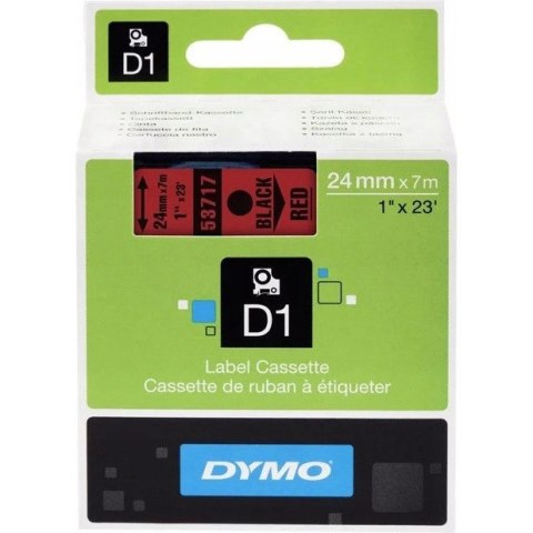 Taśma DYMO D1 24mm/7m czar/cze 53717 S0720970 Taśma DYMO D1 24mm/7m czar/cze 53717 S0720970