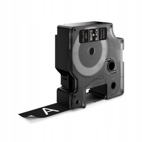 Taśma biały nadruk na czarnym 19mm x 7m DYMO S0720910 Taśma biały nadruk na czarnym 19mm x 7m DYMO S0720910